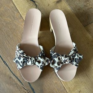 Loeffler Randall leopard clogs size 9.5